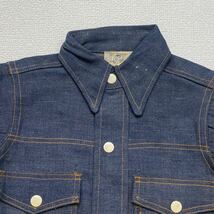 K129 希少 デッドストック 50 年代 アメリカ 製 TUF NUT デニム ウエスタン シャツ B999 キッズ 2 vintage ビンテージ DENIM Western shirt_画像3