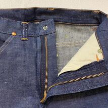 K101 希少 デッドストック ブック付き アメリカ 製 WRANGLER タテベル デニム パンツ キッズ 6X ラングラー vintage ビンテージ BLUE BELL_画像3