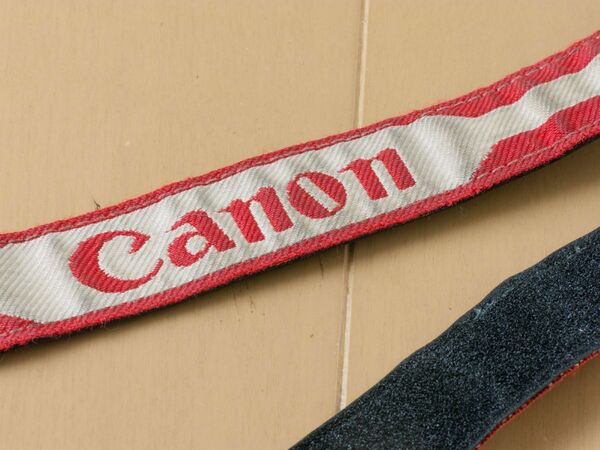 【即決！送料込！】稀少！CANON CPE オリジナルストラップ キヤノン　平成元年頃の稀少モデル