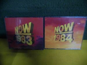 輸入盤CD2枚組×2 Now 1983/ 1984 40 Top Chart Hits キズあり