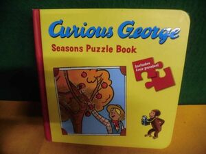 洋書　Curious George Seasons Puzzle Book　おさるのジョージ・パズルブック