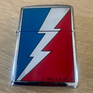 Grateful Dead グレートフルデッド　Zippo ジッポー ライトニングボルト A.A.D.L.P.ライセンス 1995年 未使用ストック品