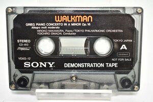 非売品 SONY WALKMAN DEMONSTRATION TAPE[ソニー][ウォークマン][デモンストレーションテープ][カセットテープ][YEKS-12][CD-813]2