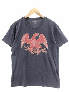 Ralph Lauren ラルフローレン プリント Tシャツ sizeM/ネイビー ■◆ ☆ dha7 メンズ