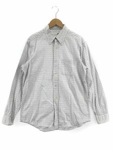 green label relaxing green lable lilac comb ng United Arrows cotton 100% total pattern shirt sizeL/ multicolor #* * dhc1 men's 