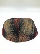 NEW YORK HAT ニューヨークハット ポリエステル チェック ハンチング キャップ size L/ベージュ系 ◆■ ☆ dhc1 メンズ_画像3