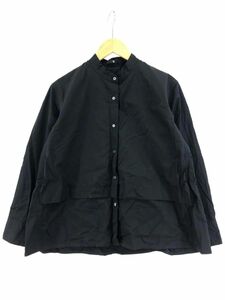 UNIQLO +J ユニクロ ジルサンダー 綿100% シャツ sizeS/黒 ■◇ ☆ dhc1 レディース