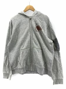 Ralph Lauren ラルフローレン プリント ジップアップ パーカー sizeXL/グレー ◇■ ☆ dhc1 レディース