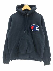 Champion チャンピオン 裏起毛 プルオーバー パーカー sizeL/ブルー系 ◇■ ☆ dhc1 レディース