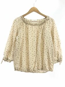 any SiS エニィスィス ドット ブラウス シャツ size2/ベージュ ■◇ ☆ dhc1 レディース