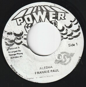 JA盤7”EP★Frankie Paul★Alesha★Heavenless riddim★84年★Power House★Sly＆Robbie★超音波洗浄済★試聴可能