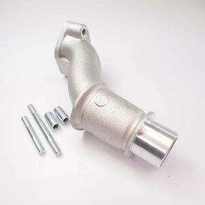 Intake manifold -POLINI 2-stud reed valve- for Vespa 50s 100 ET3 CS=28.5mm (PHBL24) ビッグキャブ用 インマニ ベスパ スモールの画像1