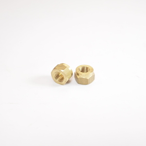 Nut -similar to DIN 934- M7 - brass for Lambretta EXHAUST ブラスナット 2個 ランブレッタ