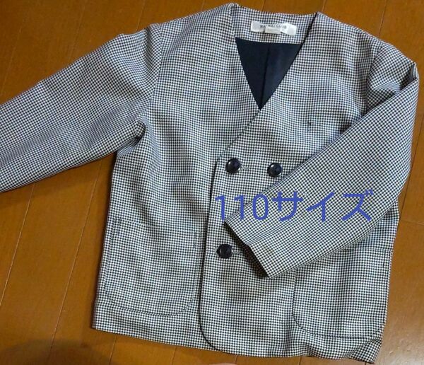 保育園の男の子の制服 110サイズ チェック柄