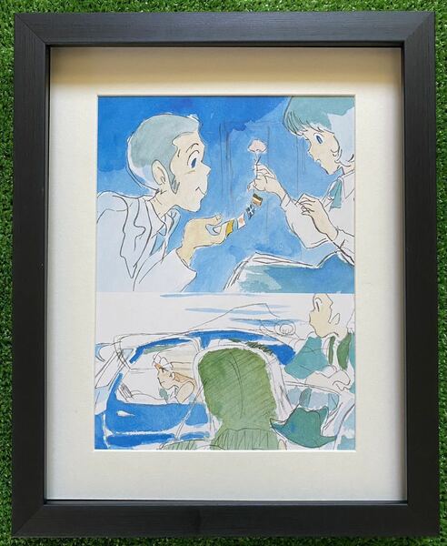 【額装品】ルパン　カリオストロの城　イメージボード　宮崎駿　M STUDIO GHIBLI 検)セル画　原画　ポストカード　イラスト