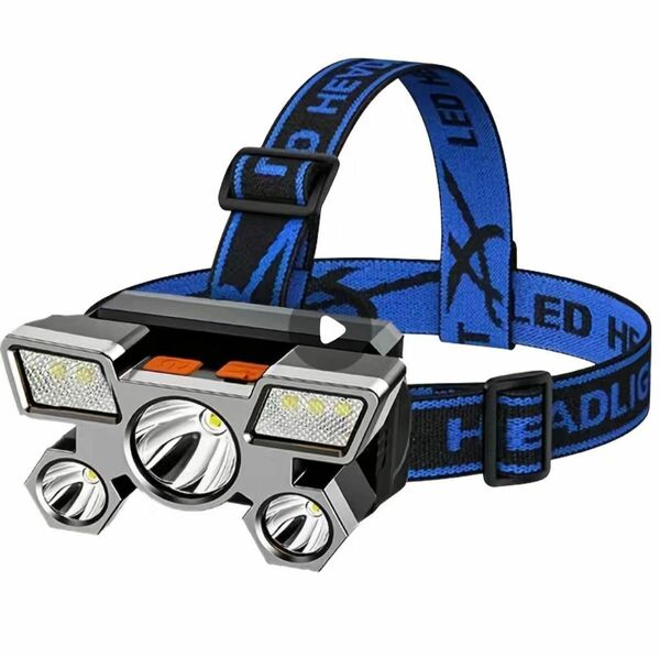 USB充電式防水LEDヘッドライト2個セット＆カーシェード1個