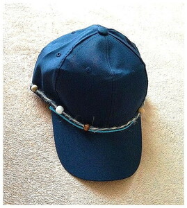  для мужчин и женщин * двигаться бисер лен himo Gold кнопка * темно-синий Baseball колпак шляпа 