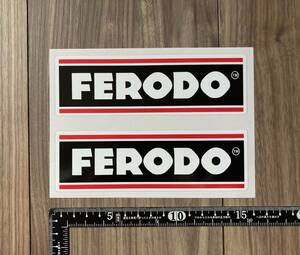 ★送料無料★FERODO CAR STICKER フェロード ステッカー デカール 2枚セット 150mm × 40mm