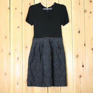 [PT11615] トゥービーシック ワンピース ひざ丈 半袖 ブラック系 40 TO BE CHIC