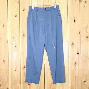 [PT11714] Untitled pants slacks waist rubber stretch blue group 2 UNTITLED / small size flight OK