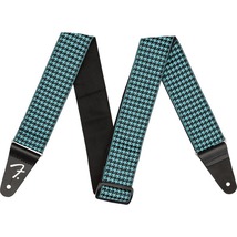 Fender Houndstooth Strap, Teal ギターストラップ【フェンダー】_画像1