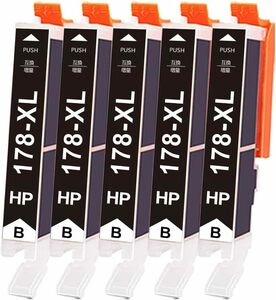 HP178XLBK increase amount version black ×5 piece set CN684HJ correspondence Photosmart Premium C309A C309c Fax C309a C309G C310c C6380 C6300