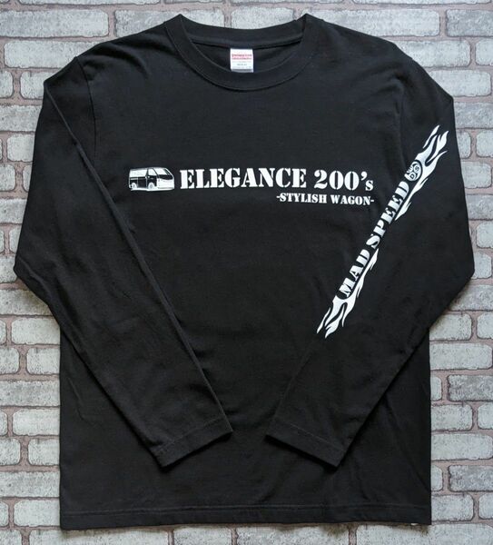 【MADSPEED】趣味Tシャツ ハイエース 200系 HIACE 200hiace キャンピングカー 長袖 ブラック 新品未開封