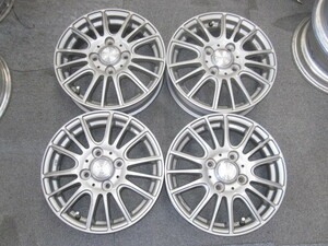 中古！ WEDSアルミホイール 4本 13×4.00B 4穴 PCD 100 +42