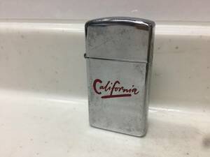 Zippo　ジッポー　スリム　california　カリフォルニア　1990年製　　　T225　　　　KJ1