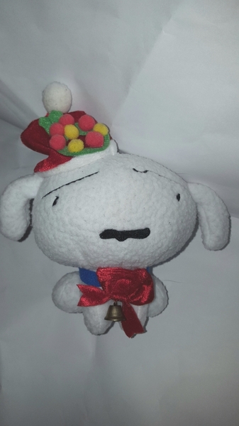 正規品 現状 クレヨンしんちゃん ぬいぐるみ シロ しろ 白 犬 クリスマス Crayon Shin-Chan SHIRO dog stuffed toy doll 