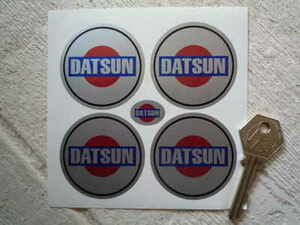 送料無料 Datsun Rising Sun Wheel Centre Sticker ダットサン ステッカー シール デカール 4枚セット 50mm
