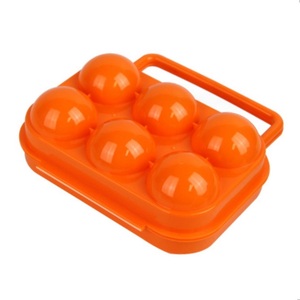 エッグホルダー S-Mサイズ 6個用 オレンジ エッグケース 卵ケース たまごケース バーベキュー キャンプ アウトドア