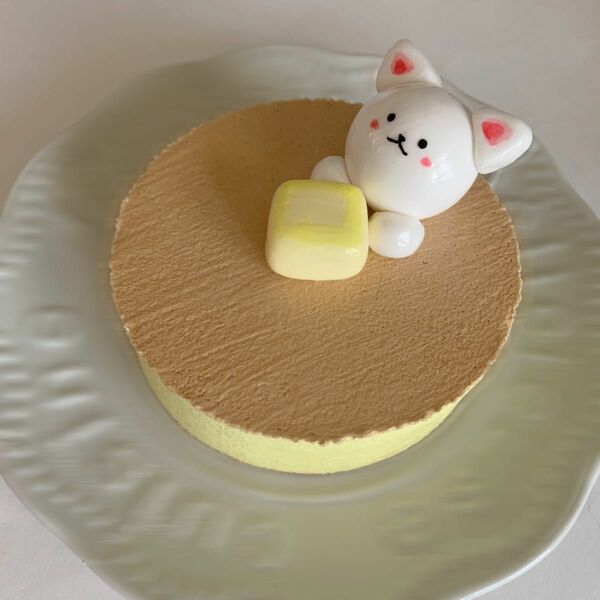 スクイーズ　ハンドメイド　ホットケーキ　ねこさん