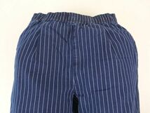 【送料無料 26%OFF】HOUSTON ヒューストン WABASHストライプ ルーズ パンツ NO.1926 INDIGO_ Mサイズ（実寸70～80cm)_画像2