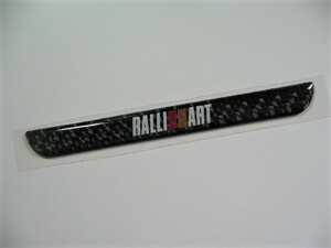 ラスト品・復刻品●三菱自動車製／ 正規品 RALLIART・3D・カーボンエンブレム・タイプ①－① ／未使用・新品●