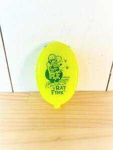 【新品】RATFINK　ラットフィンク　ラバー　コインケース　キーホルダー　小銭入れ　イエロー