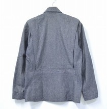 BONCOURA ボンクラ Summer Flight Jacket サマーフライトジャケット 38 インディゴピンストライプ DEADSTOCK デッドストック生地 ARMY 米軍_画像2