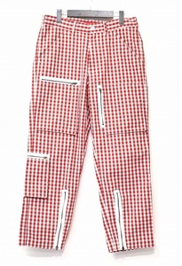 Supreme （シュプリーム）Gingham Flight Pants ギンガム チェック フライトパンツ ミリタリー RED 30 赤 ワーク パラシュート