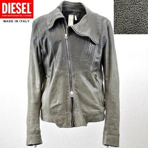 『DIESEL DENIM GALLERY ヴィンテージ加工レザージャケット』アルチザン系の芸術的な雰囲気