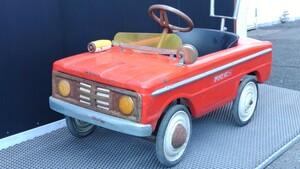  antique pedal car po knee passenger vehicle PONY red keep hand attaching car Be store furniture 