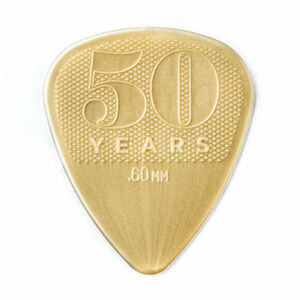Jim Dunlop(ジム ダンロップ) 50th Anniversary Gold Nylon ピック .60mm 6枚セット