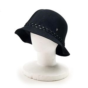  free shipping super-beauty goods Helen Kaminsky HELEN KAMINSKI hat hat bucket hat wool USA made black lady's 