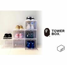 towerbox a bathing ape bape タワーボックス 白 tower box_画像1