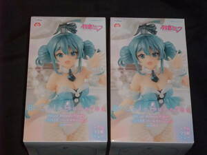 [ unopened goods ] Hatsune Miku BiCute Bunnies Figure white ... pearl color ver. 2 piece set figure 