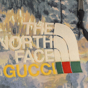 GUCCI グッチ 21AW×The North Face エディション フォレスト柄 オーバーオール パンツ 663768 ZAHTFの画像7