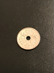 デンマーク 1 クローネ 1994年 1枚 ★ 北欧 通貨 コイン ハート