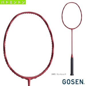 【GOSEN BRIFRD5 3U5】 GOSEN(ゴーセン) 　インフェルノレイド　マットレッド　3U5　バドミントンラケット　新品未使用　ケース付 　