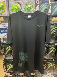 【MIZUNO　72JA2Z2193　2XL】MIZUNO(ミズノ）Tシャツ　Tグリーン　竈門炭治郎　バドミントン　テニス　ソフトテニス　鬼滅の刃