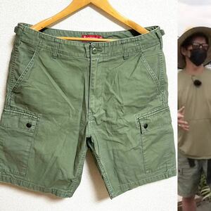 Supreme Cargo Short Olive W32 M 20ss 2020年 カーゴ ショーツ カーゴパンツ ハーフパンツ 木村拓哉着 キムタク着 タグ付き 納品書付き