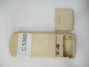 C5360◆パナソニック(Panasonic) ナショナル エアコンリモコン A75C660(ク）